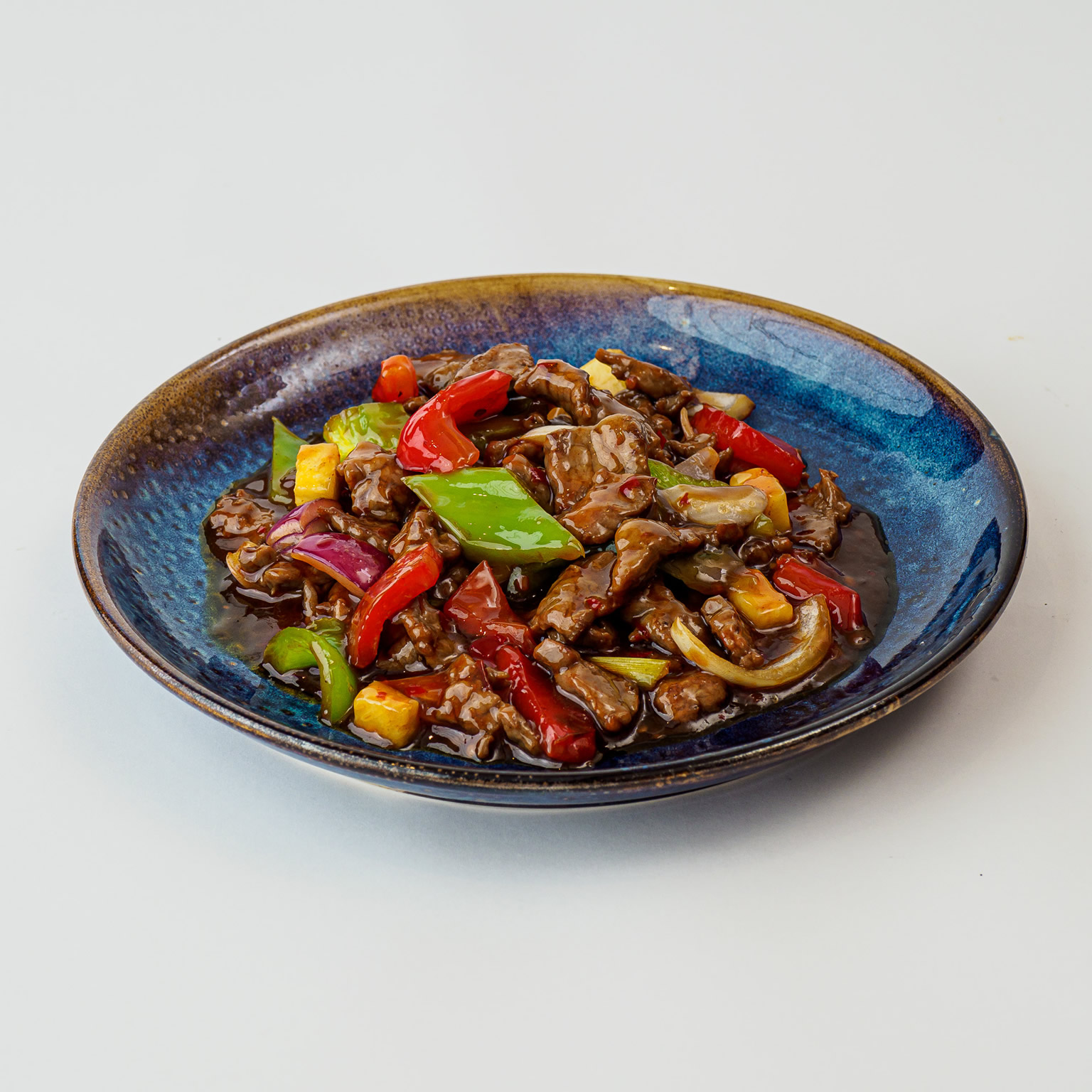Ternera salteada picante