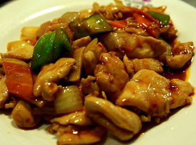 pollo salteada picante