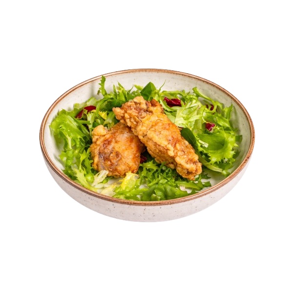Alitas de pollo fritas.
