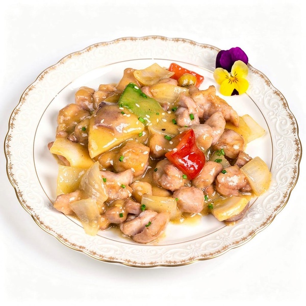 Pollo al curry.